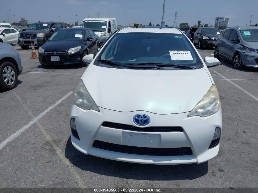 2012 Toyota Prius C Two VIN: JTDKDTB31C1514279 Lot: 39495583