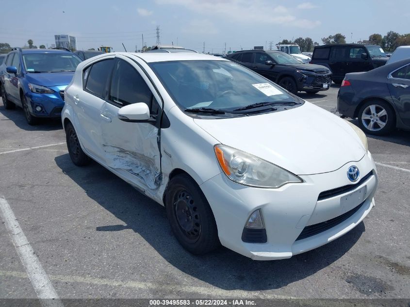 2012 Toyota Prius C Two VIN: JTDKDTB31C1514279 Lot: 39495583