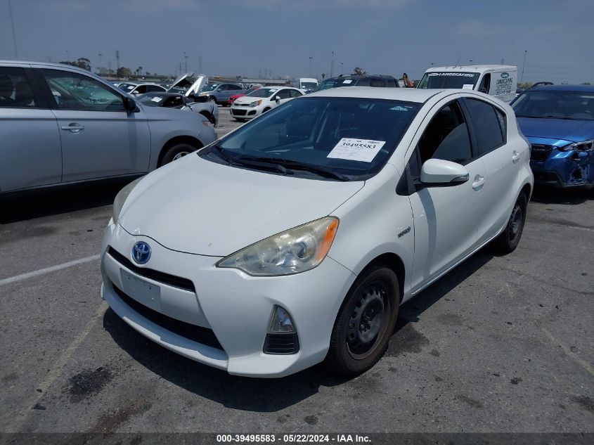 2012 Toyota Prius C Two VIN: JTDKDTB31C1514279 Lot: 39495583