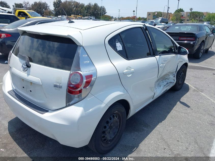 2012 Toyota Prius C Two VIN: JTDKDTB31C1514279 Lot: 39495583