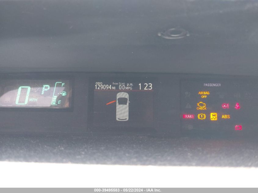 2012 Toyota Prius C Two VIN: JTDKDTB31C1514279 Lot: 39495583