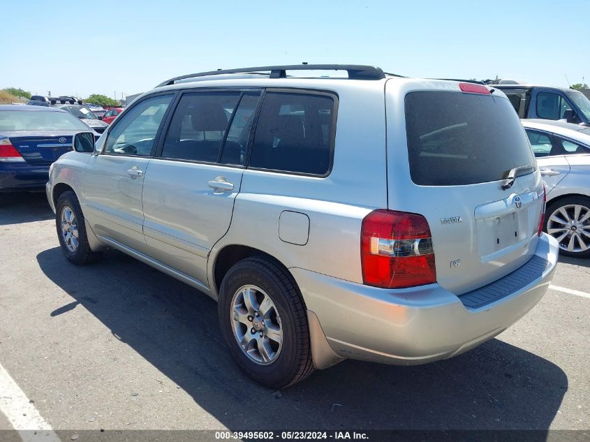 2005 Toyota Highlander V6 VIN: JTEDP21A550074145 Lot: 39495602