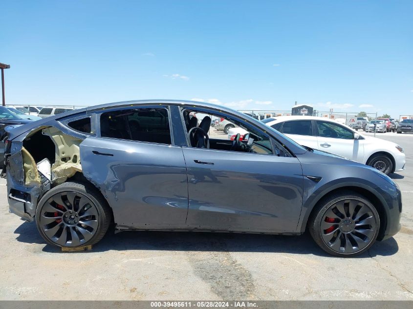 2023 Tesla Model Y Awd/Performance Dual Motor All-Wheel Drive VIN: 7SAYGDEF1PF895550 Lot: 39495611