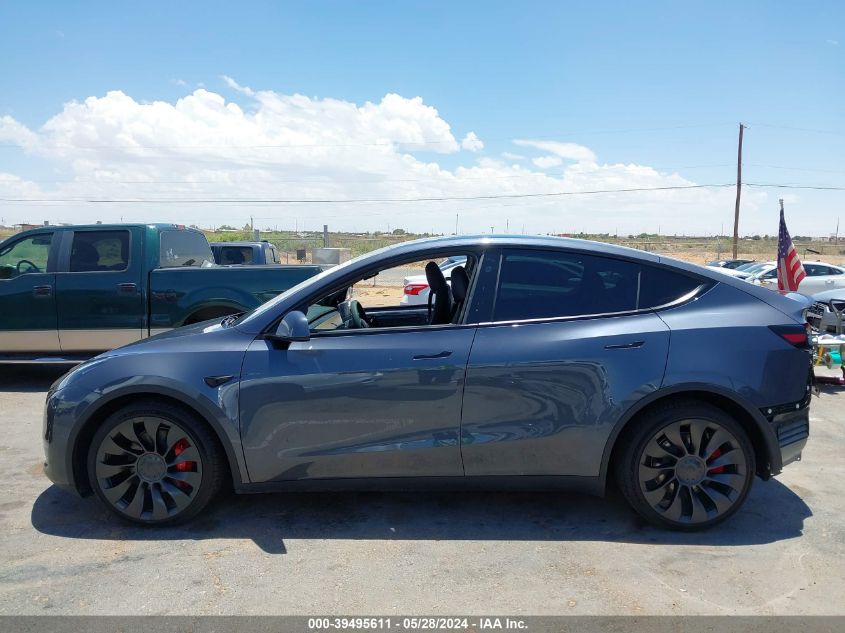 2023 Tesla Model Y Awd/Performance Dual Motor All-Wheel Drive VIN: 7SAYGDEF1PF895550 Lot: 39495611