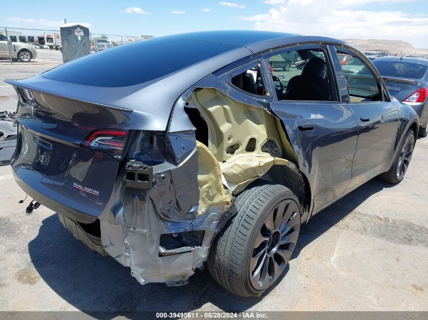 2023 Tesla Model Y Awd/Performance Dual Motor All-Wheel Drive VIN: 7SAYGDEF1PF895550 Lot: 39495611