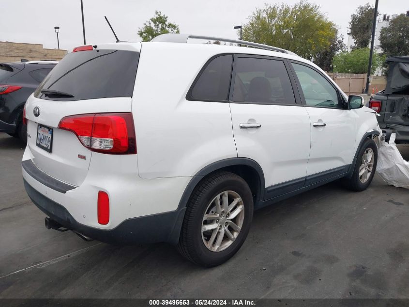 2014 Kia Sorento Lx VIN: 5XYKT4A65EG490740 Lot: 39495653