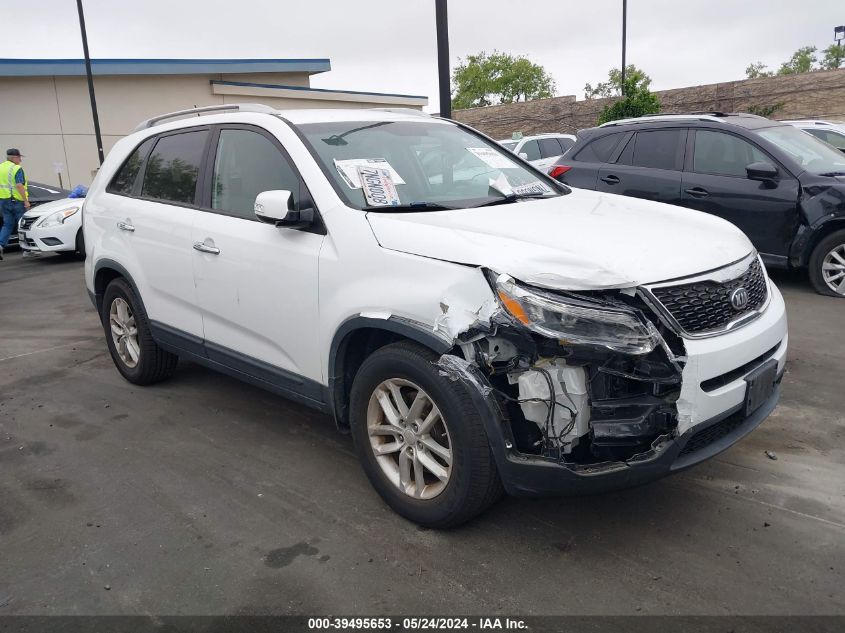 2014 Kia Sorento Lx VIN: 5XYKT4A65EG490740 Lot: 39495653