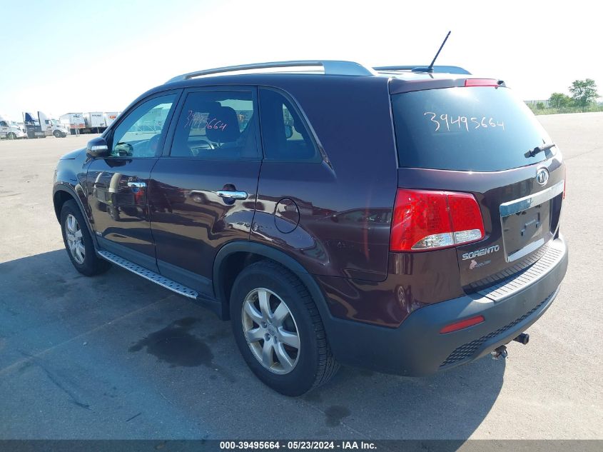 2012 Kia Sorento Lx VIN: 5XYKTCA6XCG275619 Lot: 39495664