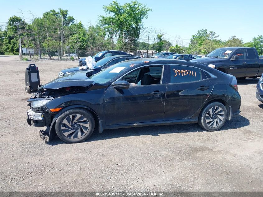 2018 Honda Civic Lx VIN: SHHFK7H2XJU430736 Lot: 39495711