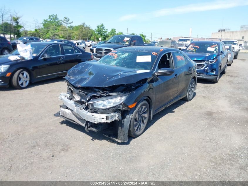 2018 Honda Civic Lx VIN: SHHFK7H2XJU430736 Lot: 39495711