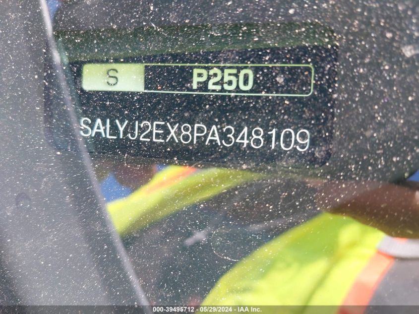 2023 Land Rover Range Rover Velar P250 S VIN: SALYJ2EX8PA348109 Lot: 39495712