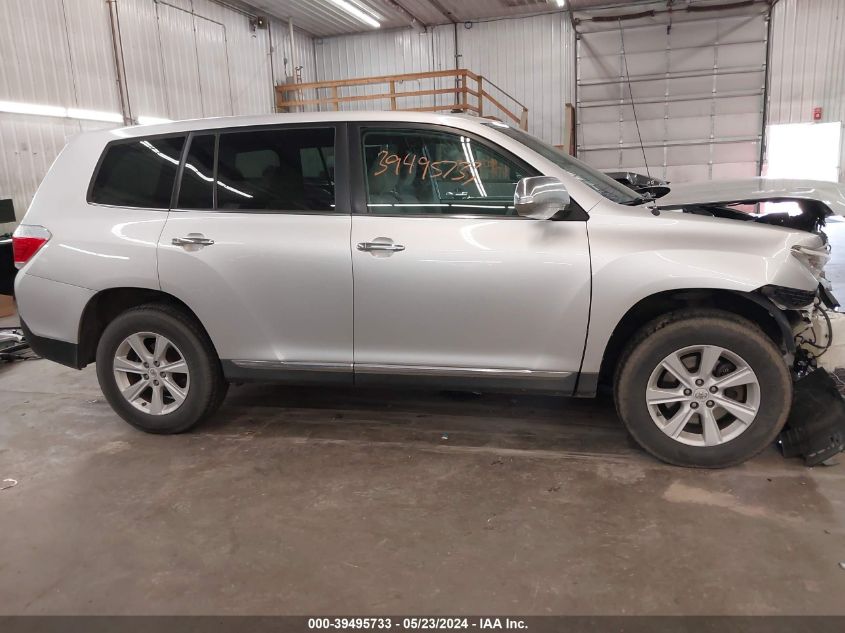 2012 Toyota Highlander Base V6 VIN: 5TDBK3EH6CS165037 Lot: 39495733