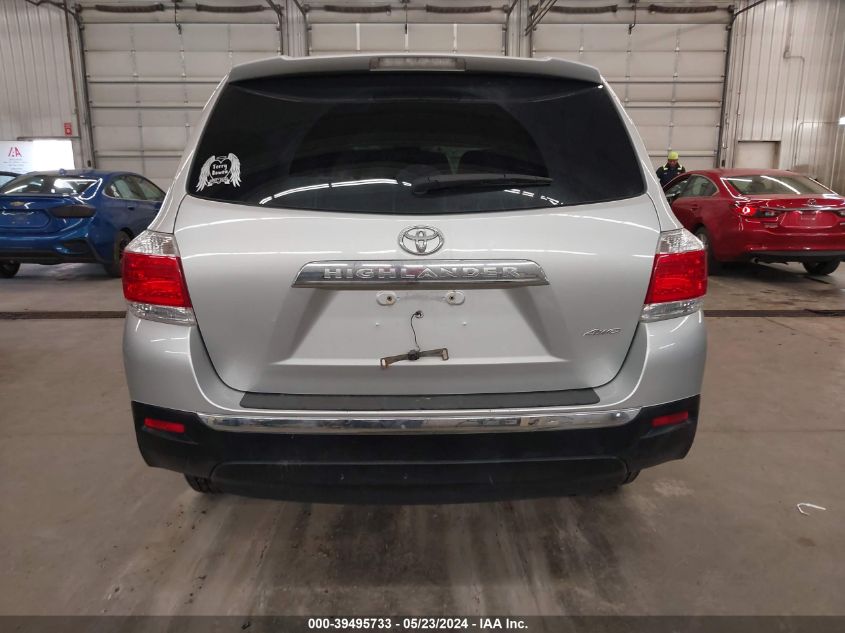 2012 Toyota Highlander Base V6 VIN: 5TDBK3EH6CS165037 Lot: 39495733