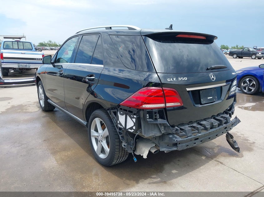 2016 Mercedes-Benz Gle 350 4Matic VIN: 4JGDA5HB6GA776537 Lot: 39495738