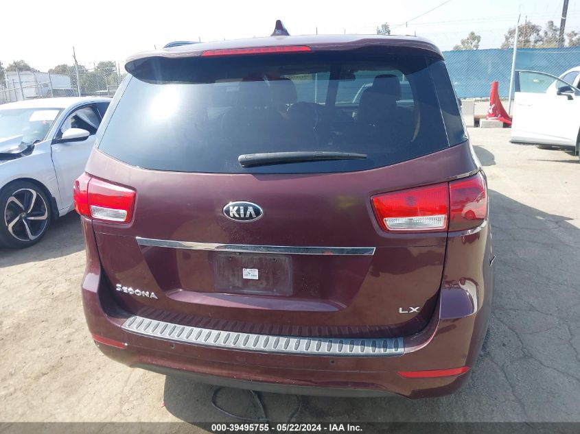 2015 Kia Sedona Lx VIN: KNDMB5C18F6029894 Lot: 39495755