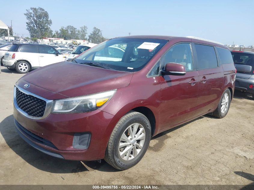 2015 Kia Sedona Lx VIN: KNDMB5C18F6029894 Lot: 39495755