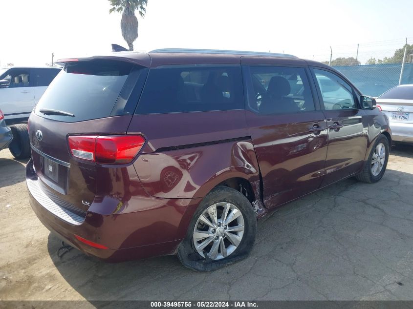 2015 Kia Sedona Lx VIN: KNDMB5C18F6029894 Lot: 39495755