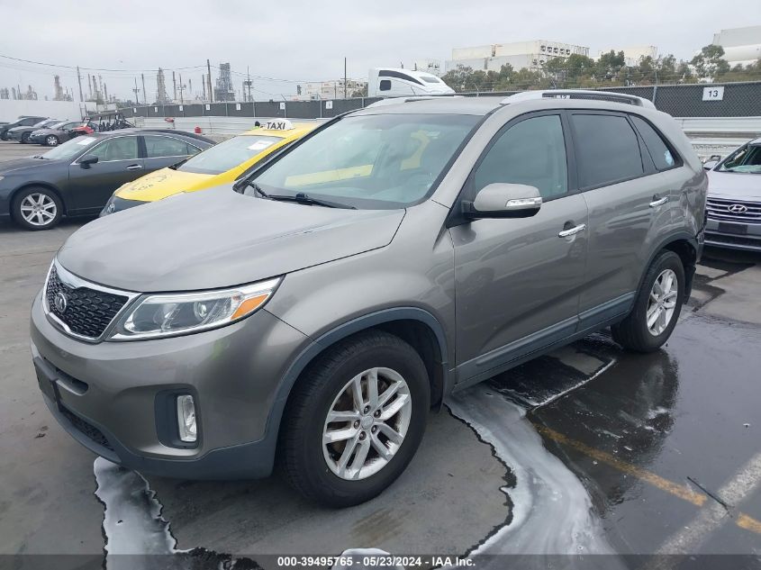 2014 Kia Sorento Lx VIN: 5XYKT4A61EG535981 Lot: 39495765