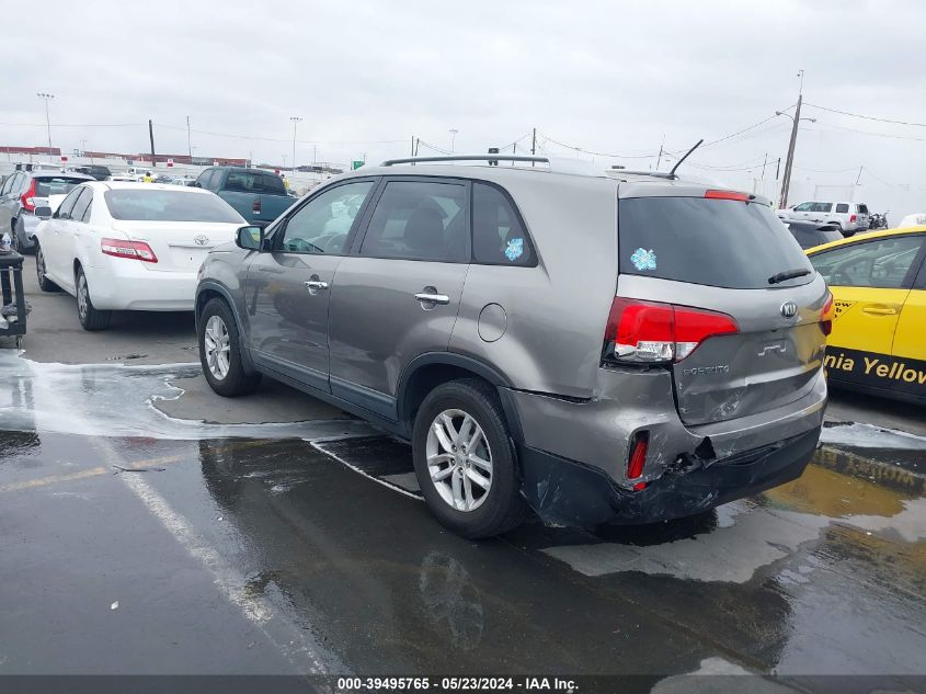 2014 Kia Sorento Lx VIN: 5XYKT4A61EG535981 Lot: 39495765