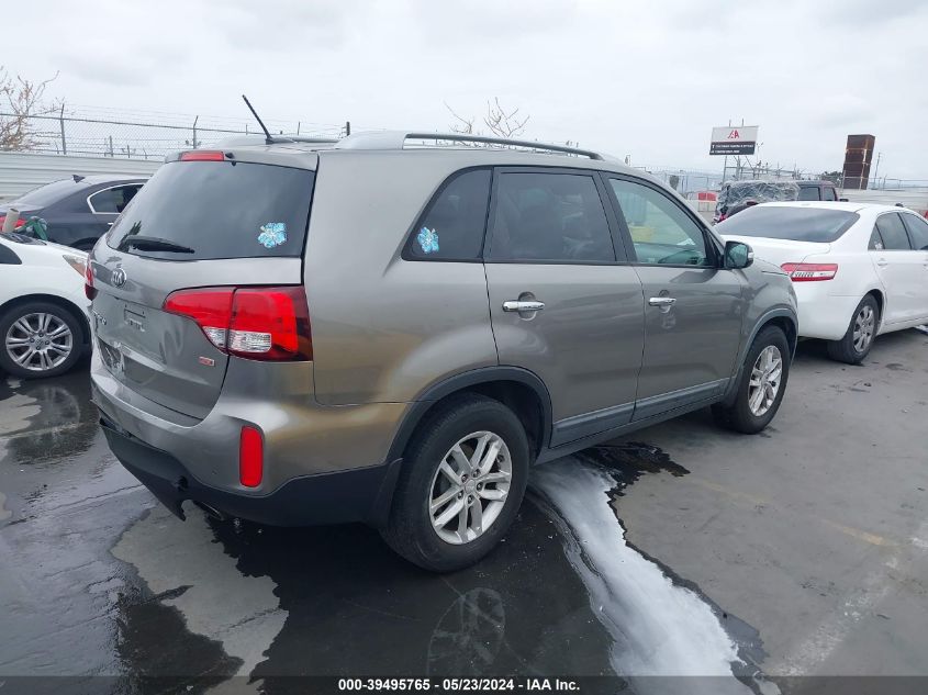 2014 Kia Sorento Lx VIN: 5XYKT4A61EG535981 Lot: 39495765