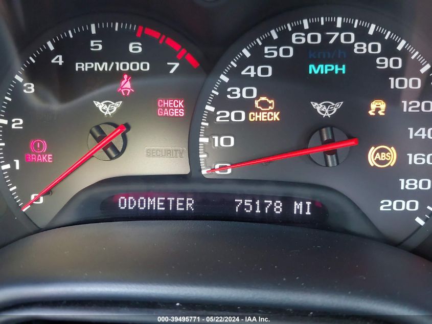 2002 Chevrolet Corvette VIN: 1G1YY22G225121158 Lot: 39495771