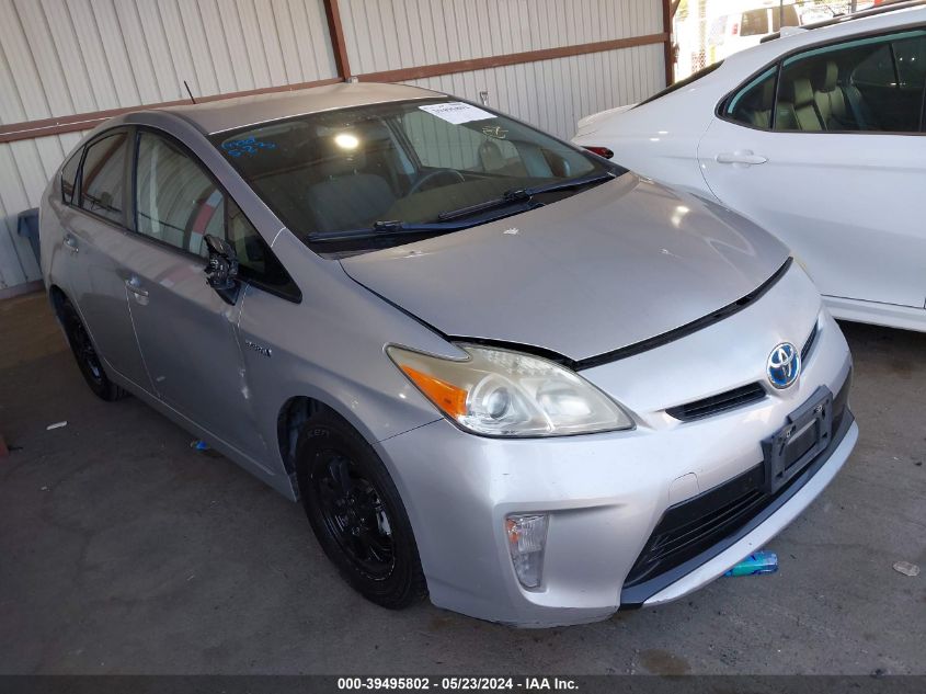 2013 Toyota Prius Two VIN: JTDKN3DU3D5554747 Lot: 39495802