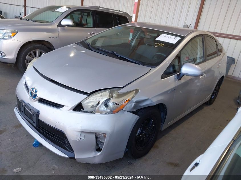 2013 Toyota Prius Two VIN: JTDKN3DU3D5554747 Lot: 39495802