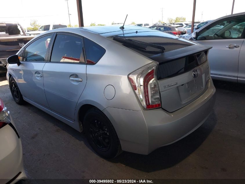 2013 Toyota Prius Two VIN: JTDKN3DU3D5554747 Lot: 39495802