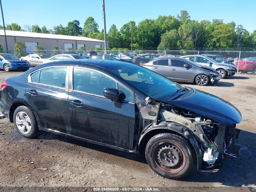 2014 Honda Civic Lx VIN: 19XFB2F50EE027040 Lot: 39495809