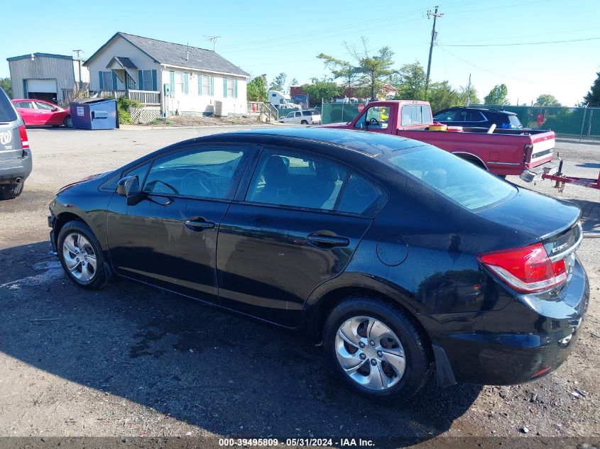 2014 Honda Civic Lx VIN: 19XFB2F50EE027040 Lot: 39495809