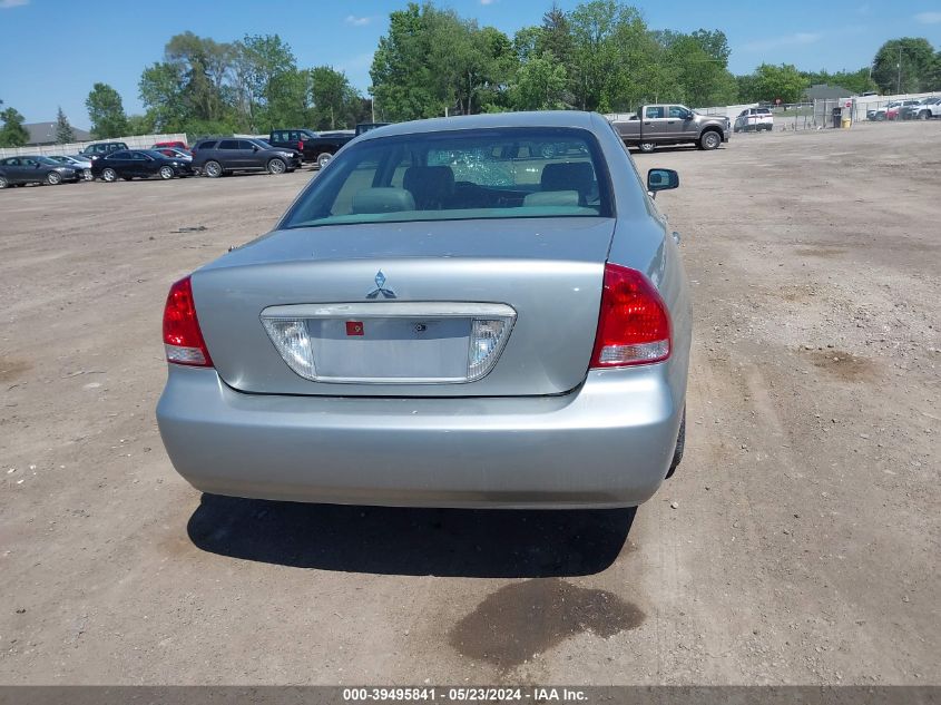 2004 Mitsubishi Diamante Ls VIN: 6MMAP67P84T007021 Lot: 39495841