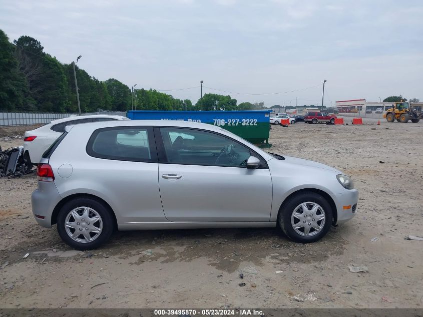 2010 Volkswagen Golf 2-Door VIN: WVWAA7AJ0AW095062 Lot: 39495870