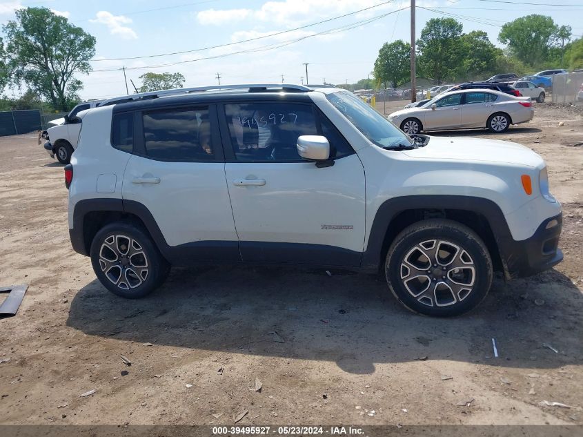 2018 Jeep Renegade Limited 4X4 VIN: ZACCJBDB9JPG95561 Lot: 39495927