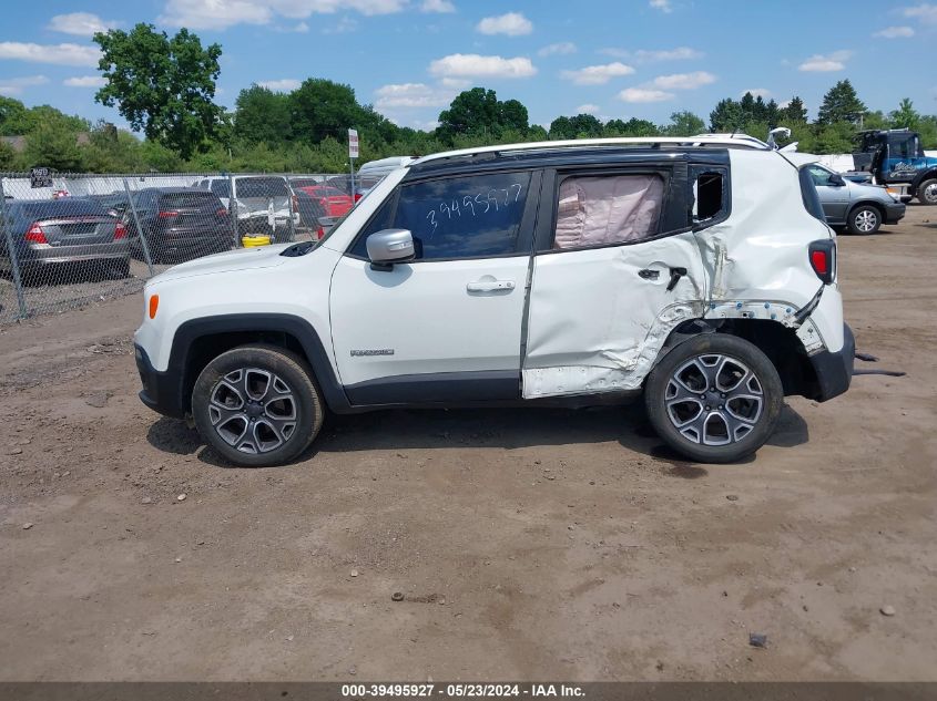 2018 Jeep Renegade Limited 4X4 VIN: ZACCJBDB9JPG95561 Lot: 39495927