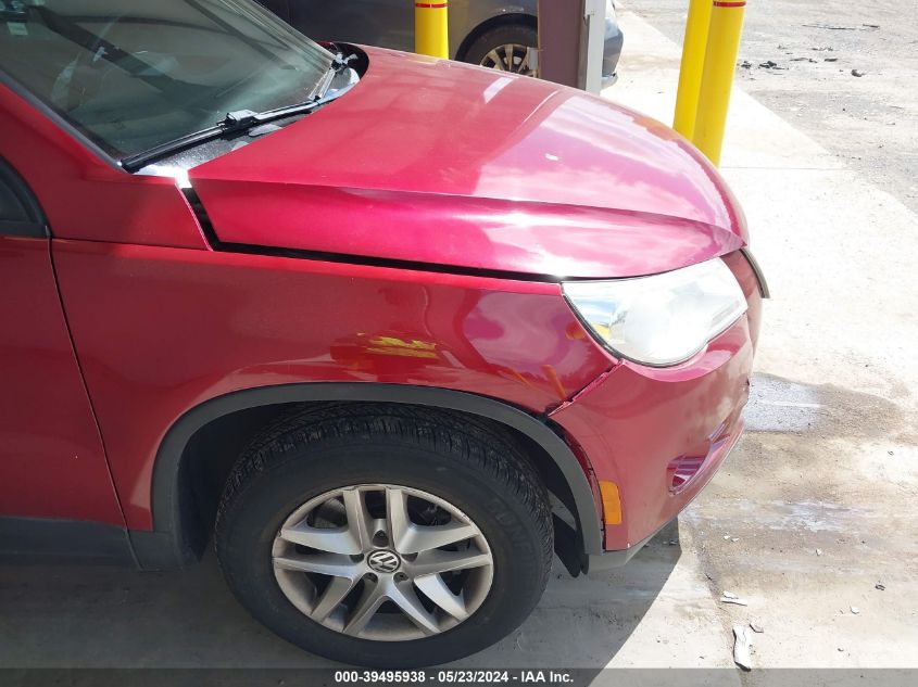 2011 Volkswagen Tiguan S VIN: WVGBV7AX6BW001356 Lot: 39495938