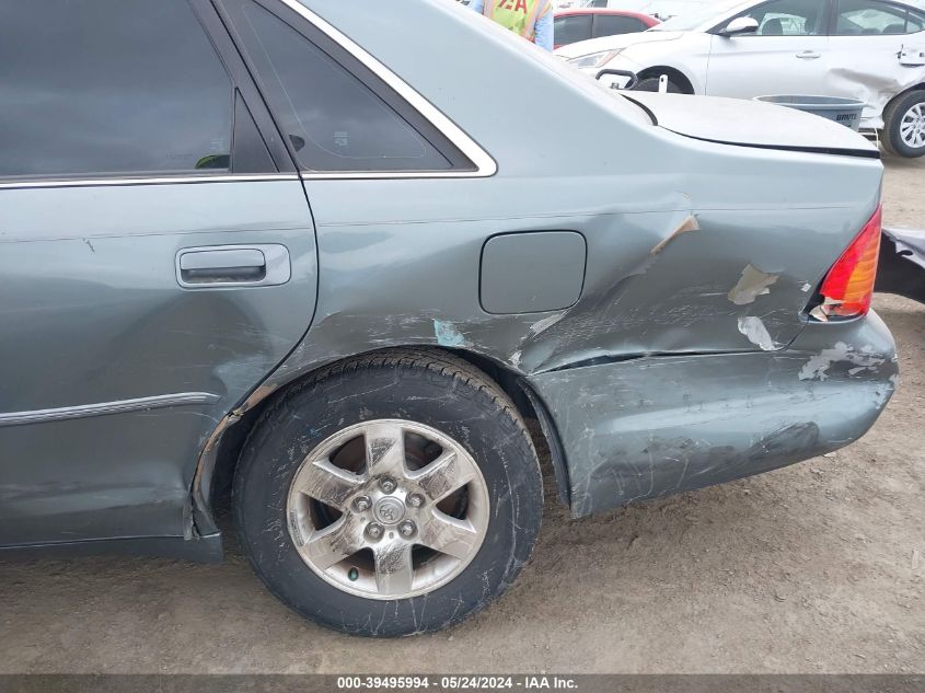 2000 Toyota Avalon Xl VIN: 4T1BF28BXYU021849 Lot: 39495994