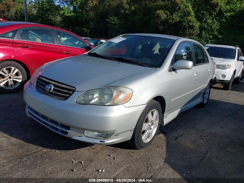 2003 Toyota Corolla S VIN: 1NXBR32E43Z117985 Lot: 39496015