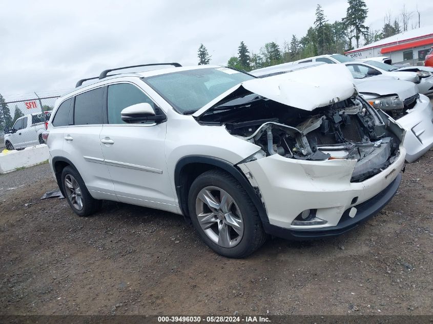 2015 TOYOTA HIGHLANDER LIMITED V6 - 5TDDKRFH3FS205900