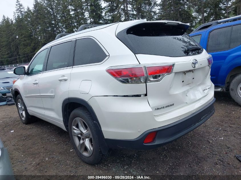 2015 TOYOTA HIGHLANDER LIMITED V6 - 5TDDKRFH3FS205900