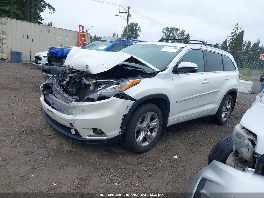 2015 TOYOTA HIGHLANDER LIMITED V6 - 5TDDKRFH3FS205900