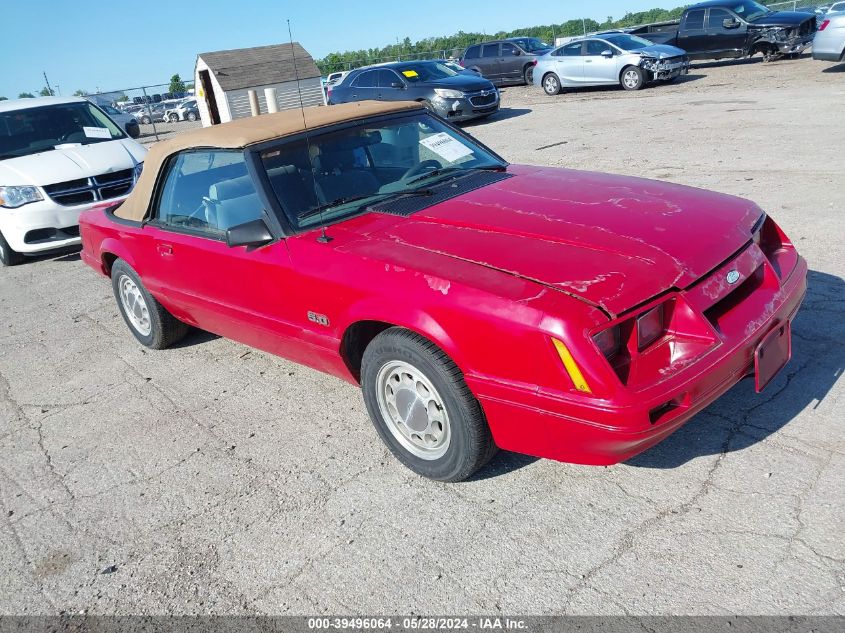 1986 Ford Mustang Lx/Gt VIN: 1FABP27M1GF136966 Lot: 39496064