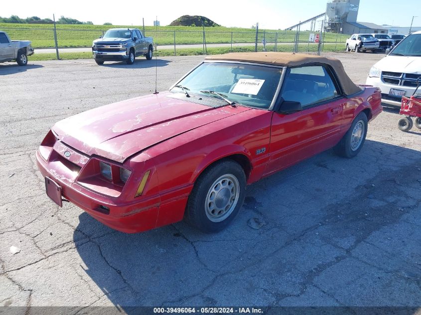 1986 Ford Mustang Lx/Gt VIN: 1FABP27M1GF136966 Lot: 39496064