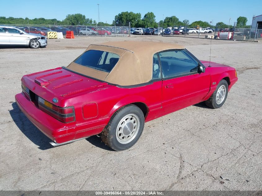 1986 Ford Mustang Lx/Gt VIN: 1FABP27M1GF136966 Lot: 39496064