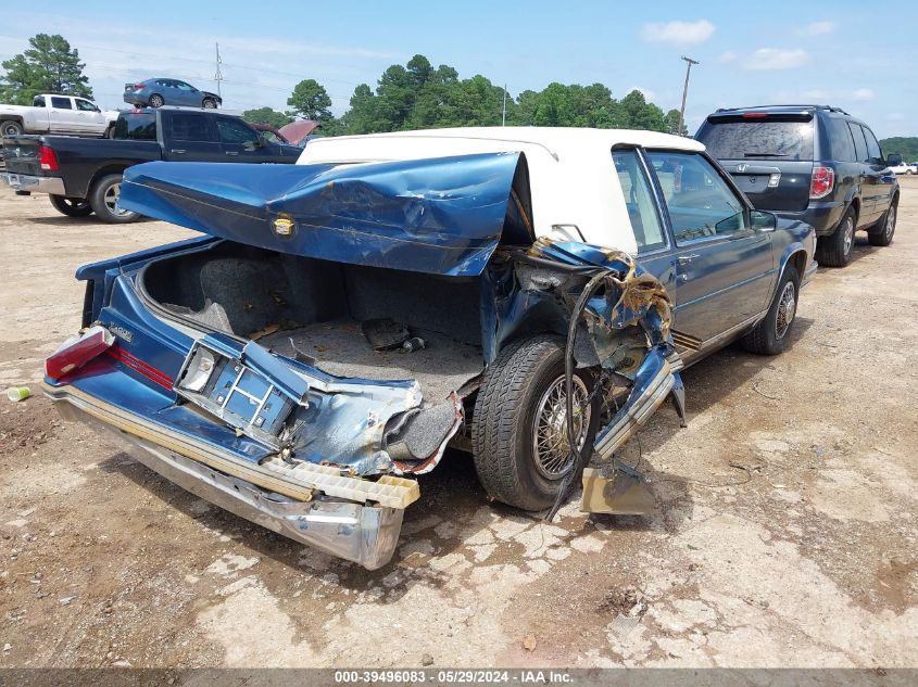 1988 Cadillac Deville VIN: 1G6CD1159J4254692 Lot: 39496083