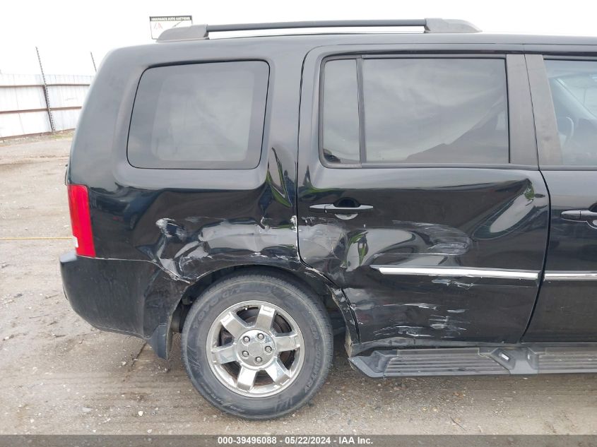 2011 Honda Pilot Touring VIN: 5FNYF3H90BB049709 Lot: 39496088