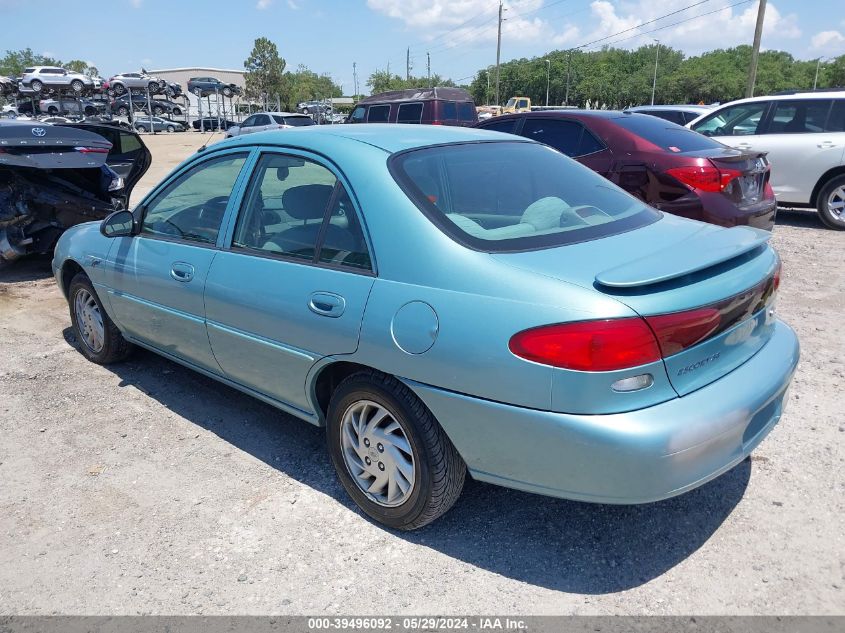 1998 Ford Escort Se VIN: 1FAFP13PXWW216311 Lot: 39496092