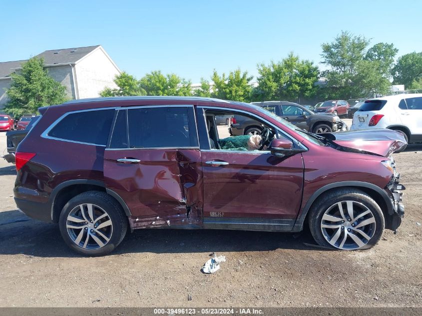 2017 Honda Pilot Touring VIN: 5FNYF6H99HB086932 Lot: 39496123