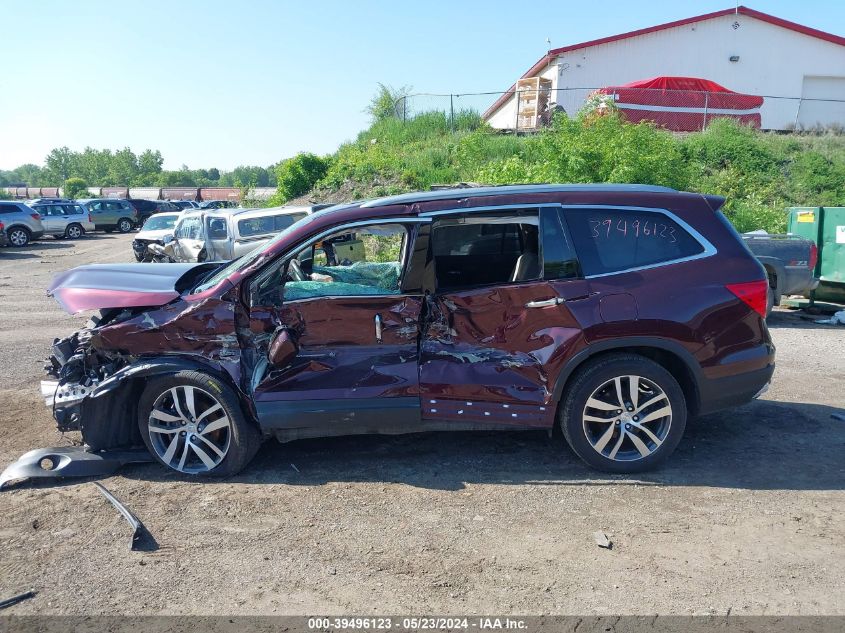 2017 Honda Pilot Touring VIN: 5FNYF6H99HB086932 Lot: 39496123
