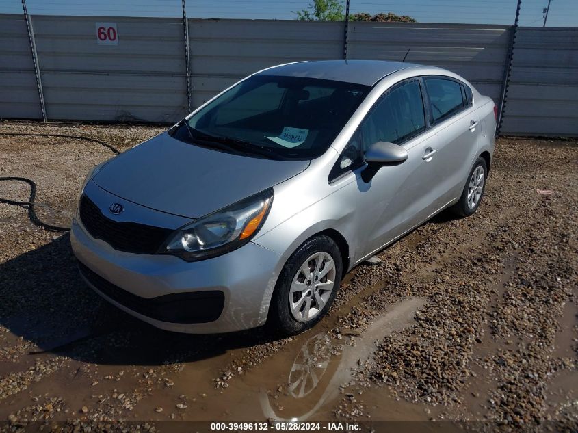 2013 Kia Rio Lx VIN: KNADM4A33D6280096 Lot: 39496132