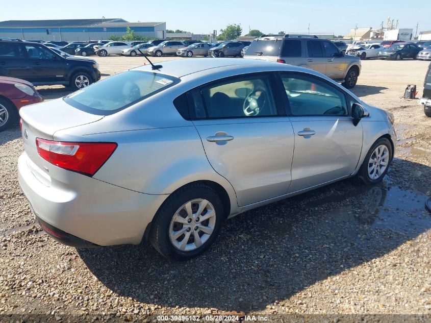 2013 Kia Rio Lx VIN: KNADM4A33D6280096 Lot: 39496132